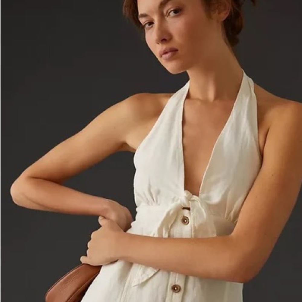 Anthropologie Maeve Halter Slim Mini Dress - Picture 9 of 14